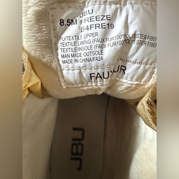 JBU by Jambu Freeze Boots Women’s 8.5M Gray Faux Fur Winter Ankle Hiker Shoes - Picture 7 of 7